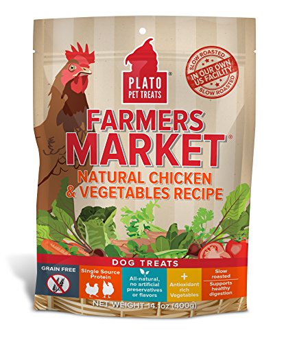 Plato Farmers Market Chicken and Vegetables Dog Treat 14.1-Ounce