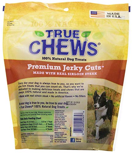 True Chews Premium Jerky Cuts Steak (2 x 10oz bags)