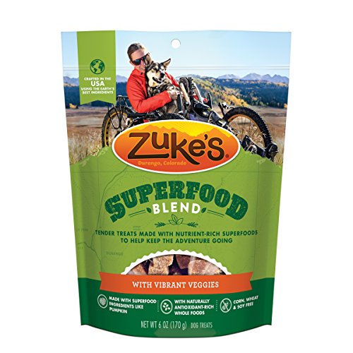 Zuke'S Superfood Blend With Vibrant Veggies Dog Treats - 6 Oz. Pouch