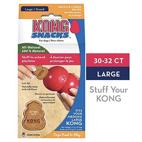 KONG - Snacks - All Natural Dog Treats - Bacon and Cheese Biscuits - Large