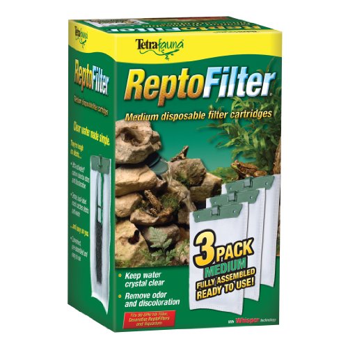 Tetra ReptoFilter Filter Cartridges, With Whisper Technology, Medium, 3-Pack