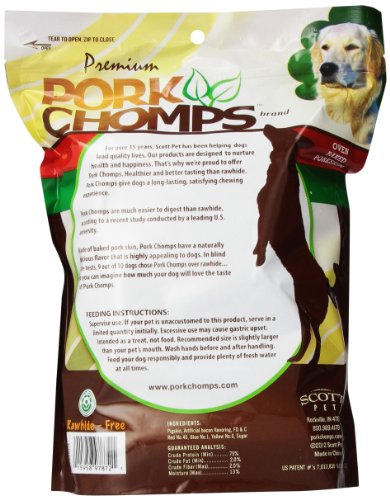 Premium Pork Chomps Knotz Bacon, 7", 8 Count