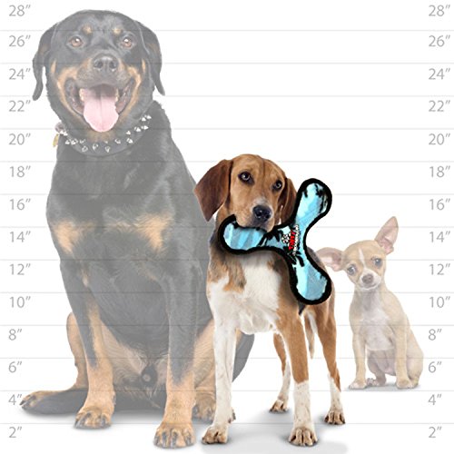 TUFFY Ultimate Boomerang, Durable Dog Toy (Junior, Camo Blue)