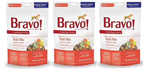 Bravo! Freeze Dried Trail Mix Training Treat for Pets, 4-Ounce - 3 PACK