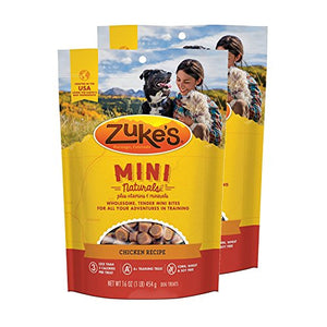 Zuke's Mini Naturals Dog Treats Chicken Recipe 16 oz 2 Pack