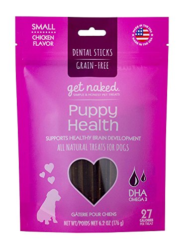 Get Naked Grain Free 12.4 oz Puppy Health Dental Chew Sticks, Small