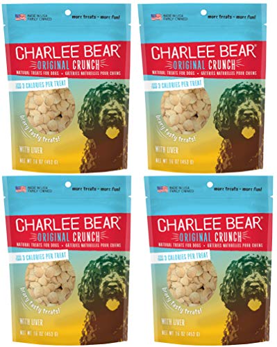 Charlee Bear Dog Treats with Liver (4 Pack) 16 oz Each