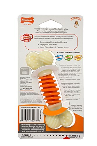 Nylabone Dental Chew Small Fresh Breath flavored Pro Action Bone Dog Chew Toy