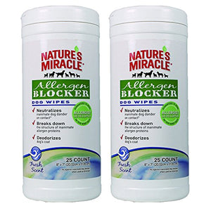 Nature's Miracle Allergen Blocker Dog Wipes 50 ct (NM-5443) – Luving Pets