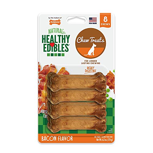 Nylabone Healthy Edibles Petite Bacon Flavored Dog Treats, 16 Count