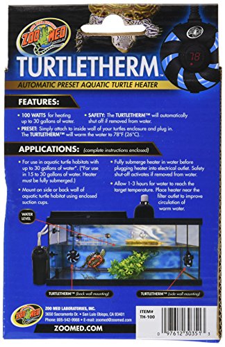 Zoo Med Labs 100W Turtletherm Aquatic Turtle Heater