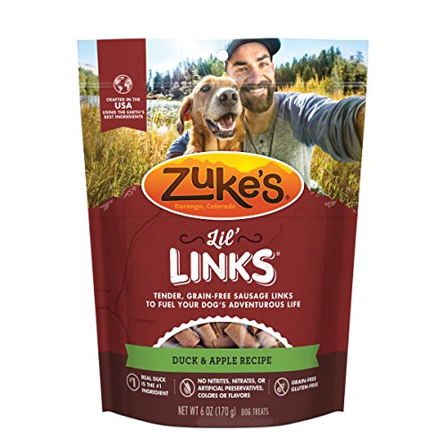 Zuke's Lil' Links Healthy Little Sausage Links for Dogs, Duck, 6 Ounce