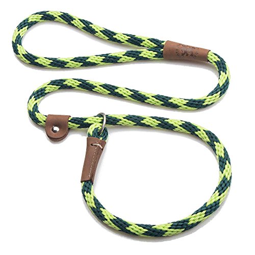 Mendota Products Slip Lead,  1/2" X 6', Green/Lime, Dogs