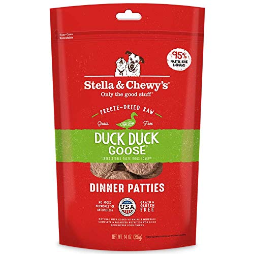 Stella & Chewy's Freeze-Dried Raw Duck Dinner for Dogs, 15 oz Pack of 2