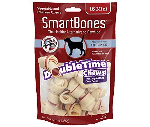 Smartbone DoubleTime Chicken Dog Chew FamilyValue 2Pack (Mini-16Pieces)-jnH