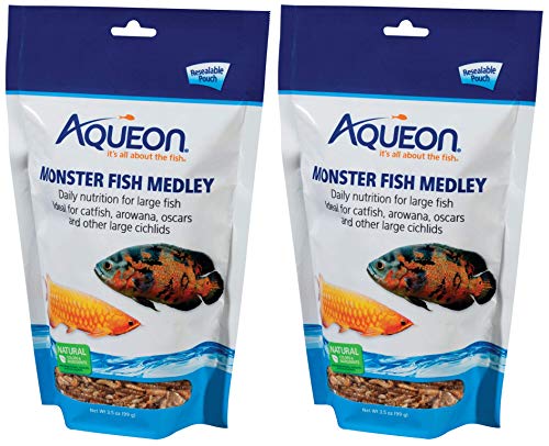 Aqueon Monster Fish Medley Food, 3.5 Ounces Each (2 Pack - 3.5 oz)
