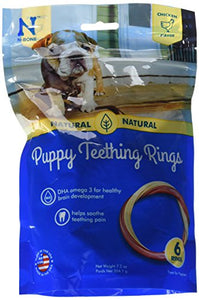 N-Bone Puppy Teething Ring Chicken Flavor (2 Pack Of 6 Rings)