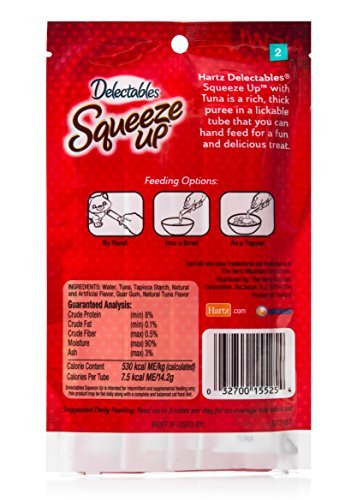 Delectables Squeeze Up Interactive Wet Cat Treats - Tuna - 32 Tubes