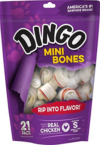 Dingo Rawhide Mini Bones, 42 Count