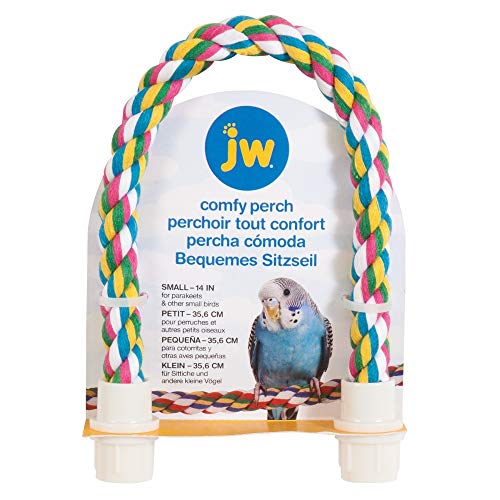 JW Pet Comfy Perch For Birds Flexible Multi-color Rope