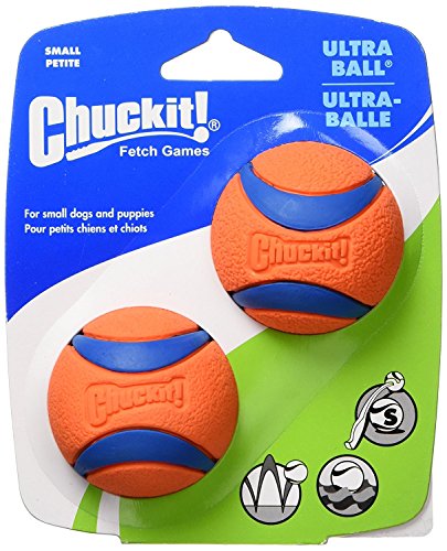 Canine Hardware Chuckit! Ultra Ball, Small, 2-Inch, 4-Pack