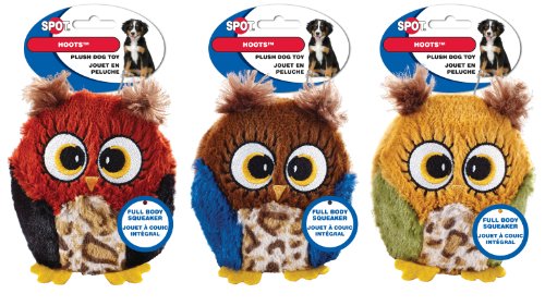 Ethical Pets Hoots Dog Toy, 3-Inch