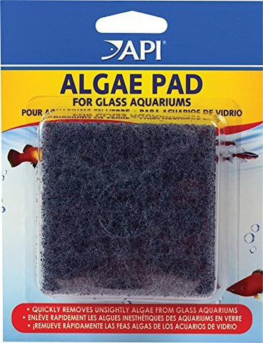 API HAND HELD ALGAE PAD For Glass Aquariums 2-Count Container