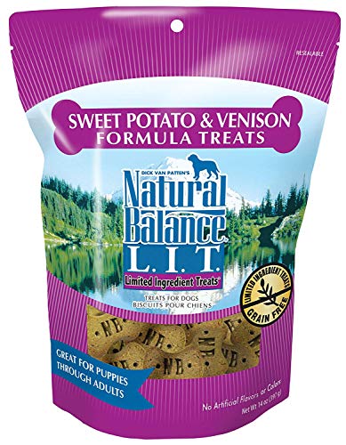 Natural Balance L.I.T. Limited Ingredient Treats Sweet Potato & Venison - 14-ounce (Pack of 2)