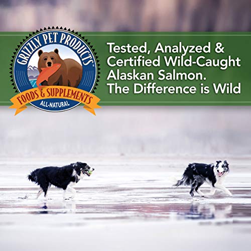 Grizzly Wild Alaskan Salmon Oil Dog Food Supplement Omega 3 Fatty Acids, 4 oz