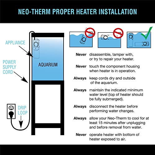 Eheim Jager Thermostat Aquarium Heater 300W : : Pet Supplies