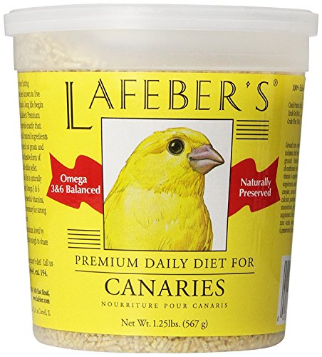 LAFEBER'S Premium Daily Diet Pellets Pet Bird Food, Made with Non-GMO and Human-Grade Ingredients, for Canaries, 1.25 lbs
