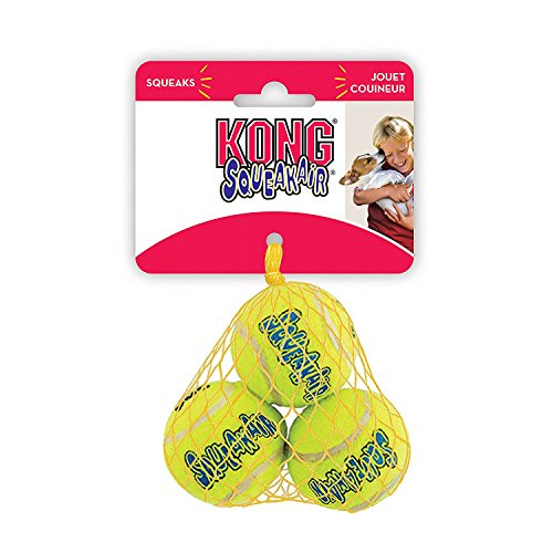 KONG Air Dog Squeakair Dog Toy Tennis Balls, Small (6 Pack)