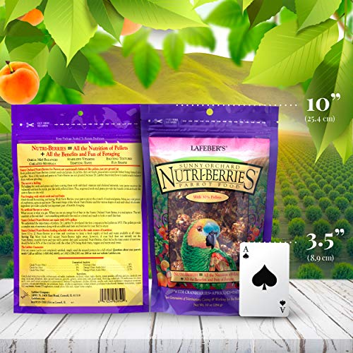 Lafeber's Gourmet Sunny Orchard Nutri-Berries for Parrots 10 oz bag