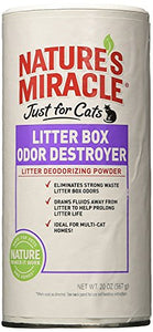 Nature's Miracle Just for Cats Odor Destroyer Litter Powder, 40 oz