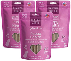 Get Naked Grain Free Puppy Health Dental Chew Sticks (3 pack)