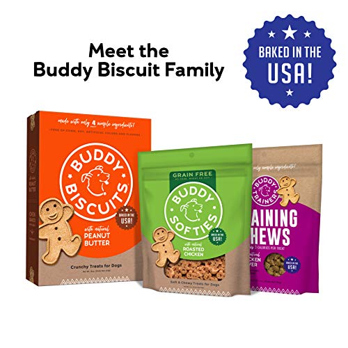 Buddy Biscuits, Grain Free Oven Baked Crunchy & Teeny Treats for Small or Toy Breed dogs with Natural Flavor