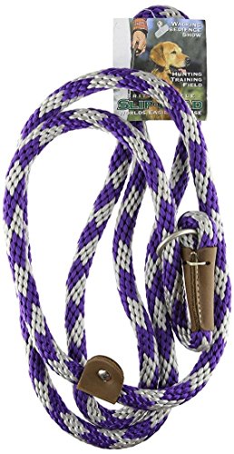 Mendota Slip Lead 1/2" X 6' Diamond - Amethyst - Purple/Silver
