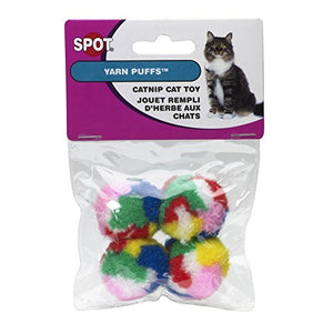 Ethical Kitty Yarn Puffs Cat Toys, 8 Small Balls