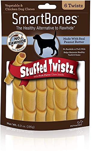 SmartBones Stuffed Twistz, Rawhide-Free Chews for Dogs Stuffed with Real Flavor