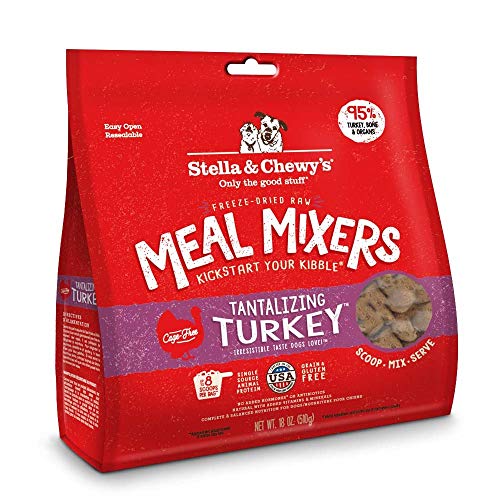 Stella & Chewy's Freeze-dried Raw Tantalizing Turkey Meal Mixers Dog Food Topper, 18 oz bag