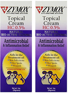 Zymox Topical CREAM Infection and Wound Care 1 oz. Size:Pack of 2