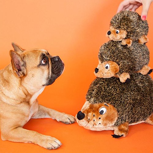 Outward Hound Hedgehogz Squeaky Dog Toy Â Interactive Cuddly Soft Toy for Dogs - Tough & Durable Plush Fluffy Toy for Awesome Pets, Small