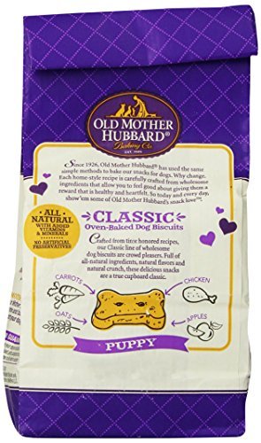 Old Mother Hubbard Crunchy Classic Natural Dog Treats, Puppy, Mini Biscuits, 5-Ounce Bag / 2 Pack