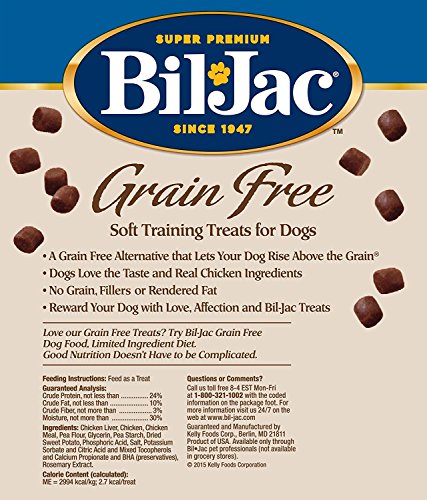 Bil-Jac Grain Free Soft Chicken Training Dog Treat (2 Pack) 10 oz Each