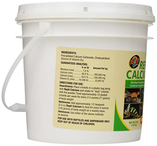 Zoo Med Reptile Calcium with Vitamin D3, 48-Ounce