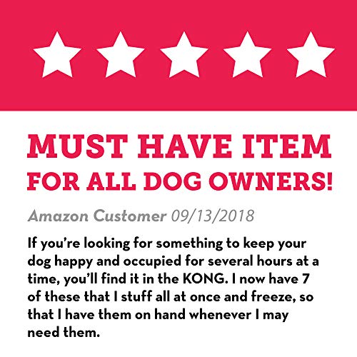 KONG - Classic Dog Toy - Durable Natural Rubber - Fun to Chew, Chase and Fetch - for Extra Large Dogs