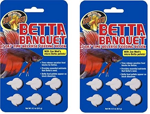 Zoo Med Betta Banquet Blocks 6 Card (Set Of 2)