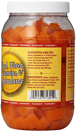 Fluker's 71300 Orange Cube Complete Cricket Diet, 6oz