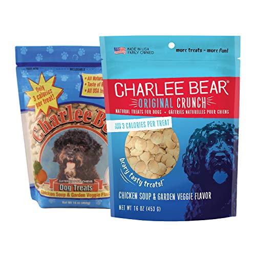 Charlee Bear Chicken Soup & Garden Veggie Dog Treats 16 oz. bag