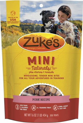 Zuke's Mini Naturals Dog Treats Pork 3lb (3 x 16oz)